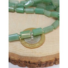 Yaşam Tohumu Bileklik Boy Yarım Dizi Aventurin Taşı 7X12MM (49946) (18CM Uzunluğundadır)