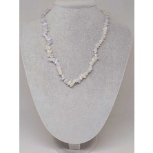 Yaşam Tohumu Kalsedon Taşı Küçük Taşlar Kolye (52206)