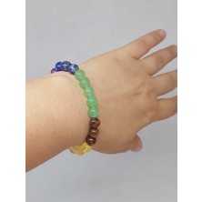 Yaşam Tohumu Çakra Taşları Bileklik 8mm (52360)