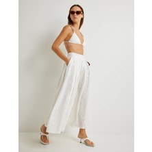 Koton x Şahika Ercümen - Fisto Pantolon Etek Yüksek Bel Geniş Paça Cepli