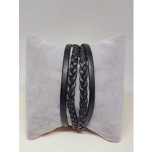 Yaşam Tohumu Deri Otantik Erkek Bileklik (52010)