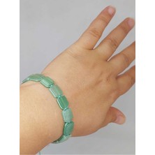 Yaşam Tohumu Aventurin Taşı Makrome Tasarım Bileklik (51586)