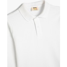 Koton Çocuk Basic Polo Yaka Tişört Uzun Kollu Pamuklu