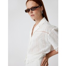 Koton Fisto Gömlek Kısa Kollu Ters Yaka