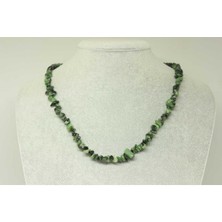 Yaşam Tohumu Anyolit (Rubizoit, Rubyzoisit) Taşı Küçük Taşlar Kolye (22190)