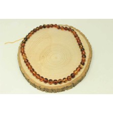 Yaşam Tohumu Çeyrek Dizi (9cm Uzunluğundadır!) Kehribar Çeyrek Dizi 8mm (23470)