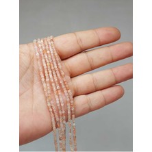 Yaşam Tohumu Bileklik Boy Güneş Taşı Küp Şekilli Dizi 2mm (51134) Yarım Dizi (17CM Uzunluğundadır)