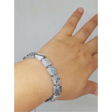 Yaşam Tohumu Jasper Taşı Makrome Tasarım Bileklik (51592)