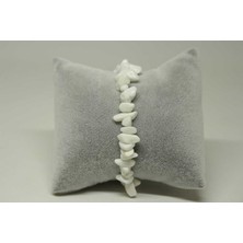 Yaşam Tohumu Beyaz Kuvars Taşı Küçük Taşlar Bileklik (22260)