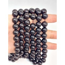 Yaşam Tohumu Bileklik Boy Ud Ağacı Ahşap Yarım Dizi 10MM (45276) (18CM Uzunluğundadır)