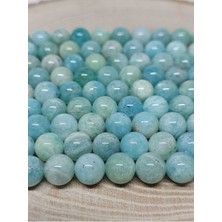 Yaşam Tohumu Çeyrek Dizi (9cm Uzunluğundadır!) Amazonit Taşı Royal Quality Çeyrek Dizi 8mm