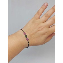 Yaşam Tohumu Turmalin Taşı Tasarım Bileklik (51548)