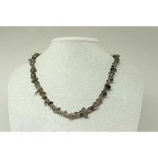 Yaşam Tohumu Dumanlı Kuvars Taşı Küçük Taşlar Kolye