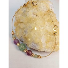 Yaşam Tohumu Florit Taşı Tasarım Bileklik (52060)