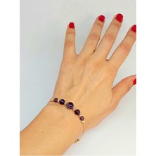 Yaşam Tohumu Ametist Taşı Tasarım Bileklik (52126)