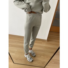 Myrum Butik Gri Kapüşonlu Sweatshirt Eşofman Takım L