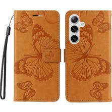 Samsung Galaxy S24 Artı Darbeye Kapak Flip Kickstand Pu ile (Yurt Dışından)