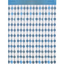 Puanlı Mat Perde Açık Mavi 1X2M