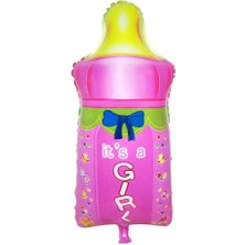 Parti Adresi Pembe Biberon Folyo Balon 70 Cm