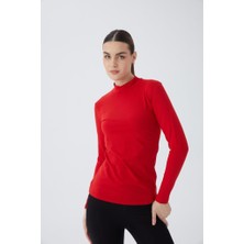 Almila Balıkçı Yaka Uzun Kol Kadın Body T-Shirt 2047