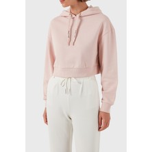 Armani Exchange Pamuklu Regular Fit Crop Sweat Kadın Sweat 6DYM71 Yjeez 14BQ