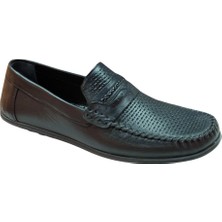 Smartmen Saraçlı 001 Erkek Siyah (39-45) Deri Casual Ayakkabı