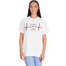 Young Fit Kişiye Özel Isim ve Tarih Baskılı Unisex Oversize T-Shirt