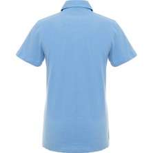 Lake Wood Erkek Gökmavi Düz Renkli Gömlek Yakalı Polo T-Shirt