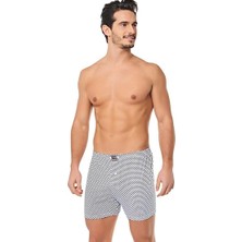 Seher Yıldızı Erkek Penye Düz Boxer Pamuklu 6'lı Paket