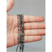 Yaşam Tohumu Bileklik Boy Zümrüt Taşı Dizi 2mm (51180) Yarım Dizi (17CM Uzunluğundadır)