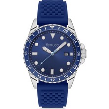 Ferrucci Erkek Çelik Kasa Spor Kol Saati Silikon Kordon Su Geçirmez Paslanmaz Çelik Premium Spor Model