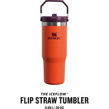 Stanley Iceflow Flip Straw Tumbler 30 Oz / 0.89 Lt Tigerlily 10-09993-314 1210001957831