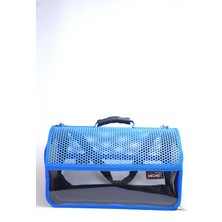 Migno Flybag Voyager Fileli-Şeffaf Model Kedi Köpek Taşıma Çantaları - Mavi