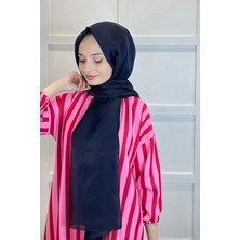 Siyane Scarf Tül Görünümlü Şal - Pırlanta Abiye Düğünlük Şal 00790