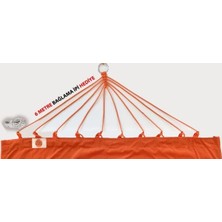 Toptancı Amca Çift Kişilik Kumaş Hamak Dayanıklı Yıkanabilir Bahçe Hamağı bağlama ipli 120X330 cm