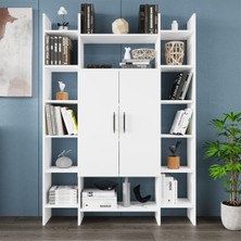 Kalender Dekor İSMAR-130 Raflı Kapaklı Kitaplık İSM01