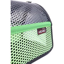Migno Flybag Voyager Fileli Model Kedi Köpek Taşıma Çantaları - Yeşil-Siyah