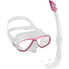 Cressi Perla Maske Mexico Şnorkel Seti Clear-Pınk