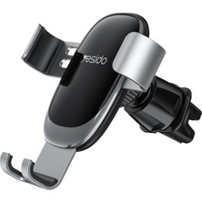 Yesido C122 Izgara Klipsli Araç Tutucu - Siyah 382105