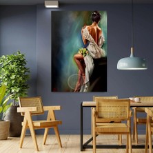 Emilart Soyut Nü Kadın Özel Tasarım Kanvas  Tablo
