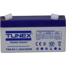 Universal 6V 1,3A 0,29 kg Kuru Bakımsız Akü (97*24*51*57 Mm) 00-TNX-6V1,3A