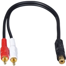 1 Rca Dişi 2 Rca Erkek 32 cm Y Kablo 0TNX-130-30