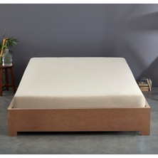 Sabia Pamuk 62 Tel (155 Tc) Okotex Sertifikalı Çift Kişilik 150X200+37 cm Lastikli Çarşaf Seti