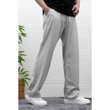 Wafrazon Erkek Yazlık Kumaş Baggy Beli Lastikli Pantolon