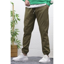 Wafrazon Erkek Jagger Pantolon Paraşüt Kumaş Su ve Rüzgar Geçirmez Parçalı Model