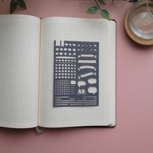 Karmelom Studio Bullet Journal Tasarım Şablon Cetvel