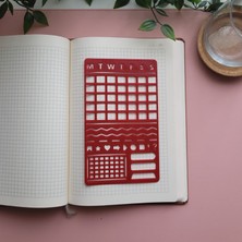 Karmelom Studio Bullet Journal Planlayıcı Şablon Cetvel