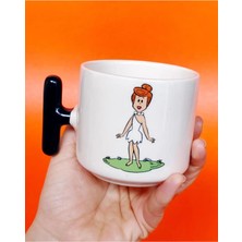 Bikutumutluluk Taş Devri Wilma Çakmaktaş Hediye Kupa Fincan