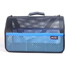 Migno Flybag Voyager Fileli Model Kedi Köpek Taşıma Çantaları - Mavi-Siyah