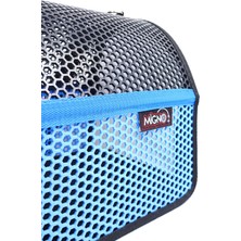 Migno Flybag Voyager Fileli Model Kedi Köpek Taşıma Çantaları - Mavi-Siyah